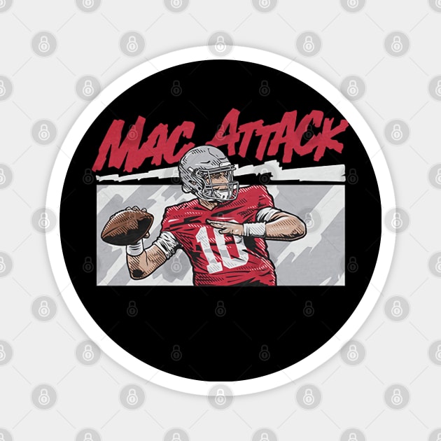 Mac Jones Attack Magnet by Chunta_Design